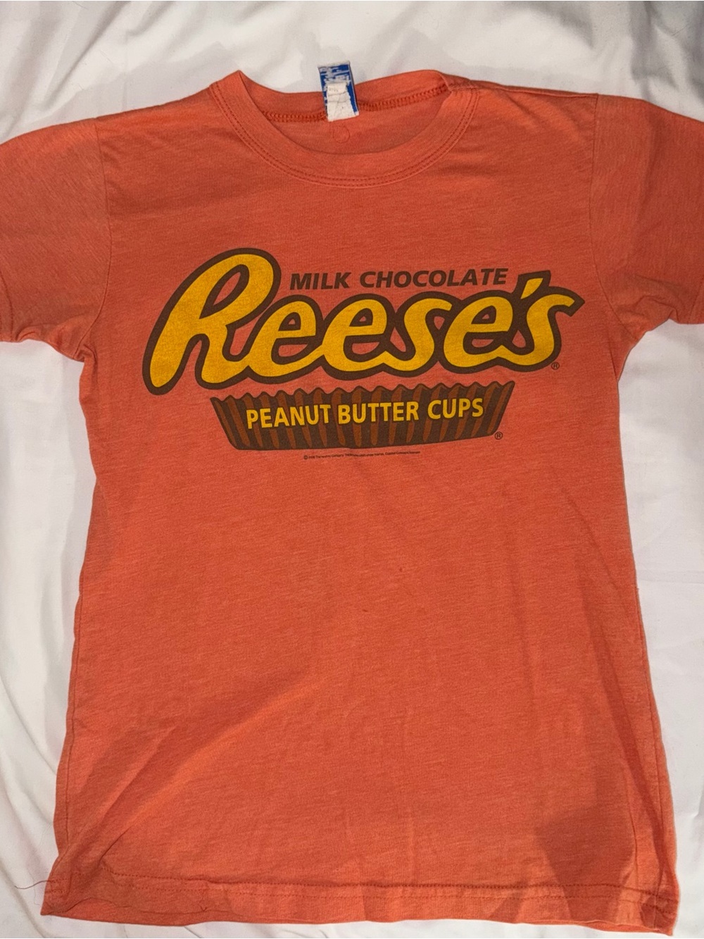 Vintage Orange Kids Graphic Tee - Peanut Butter Cups Logo